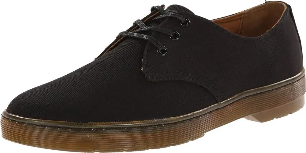 DR. MARTENS MEN'S DELRAY OXFORD, BLACK, 11 UK/12 M US